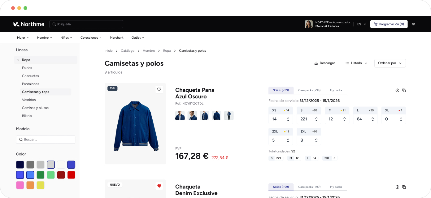 Captura de la interfaz de la plataforma Go2B