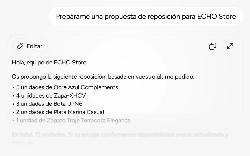 Go2B deja preparada una acción comercial para que el equipo la revise y confirme.